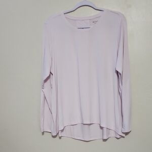 Athleta Light Pink Long Sleeve Tee